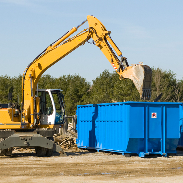 what size residential dumpster rentals are available in Blairstown Iowa